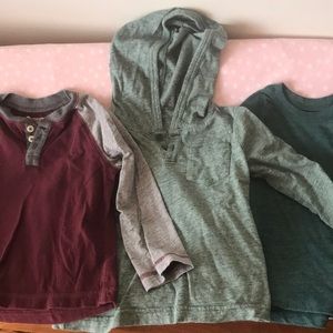 Three long sleeved tucker and Tate boys  shirts